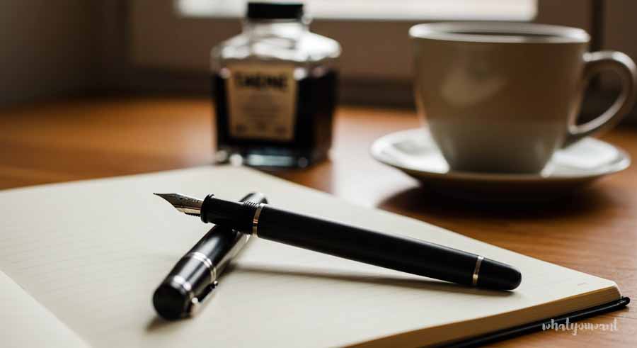 만년필 전용 종이 사용