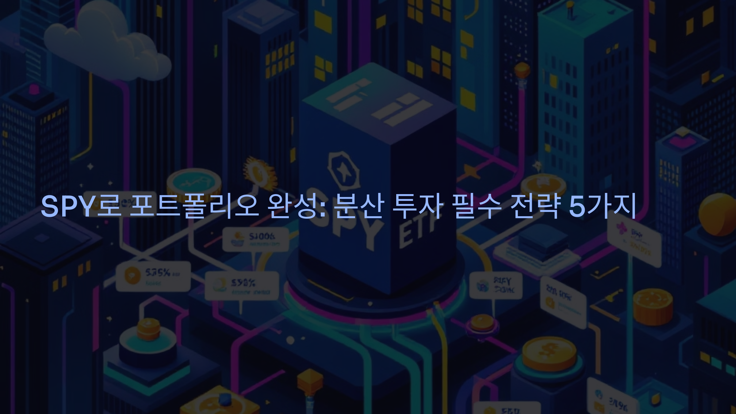 SPY로 포트폴리오 완성: 분산 투자 필수 전략 5가지