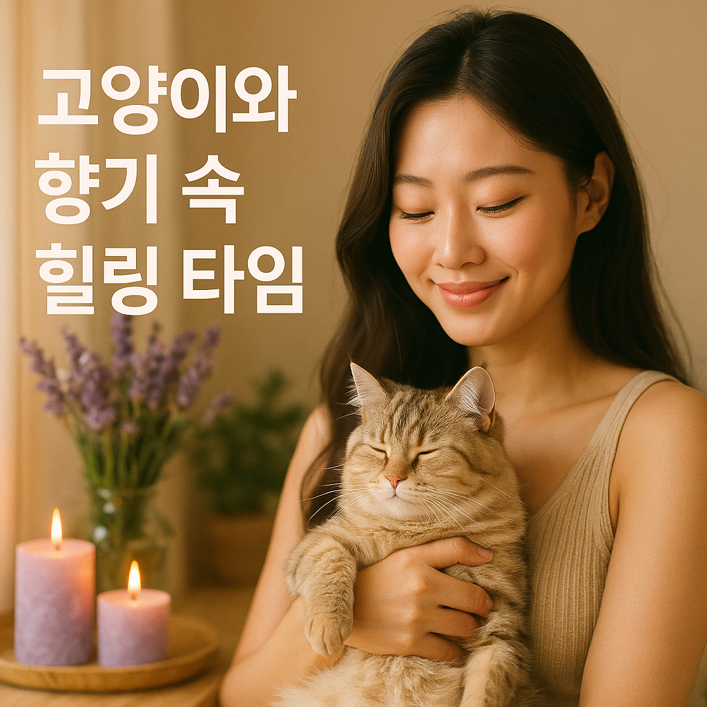 고양이와 함께하는 힐링 타임! 아로마 테라피 체험