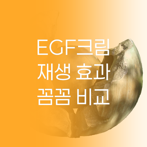 EGF 재생크림, 정말 피부 재생 효