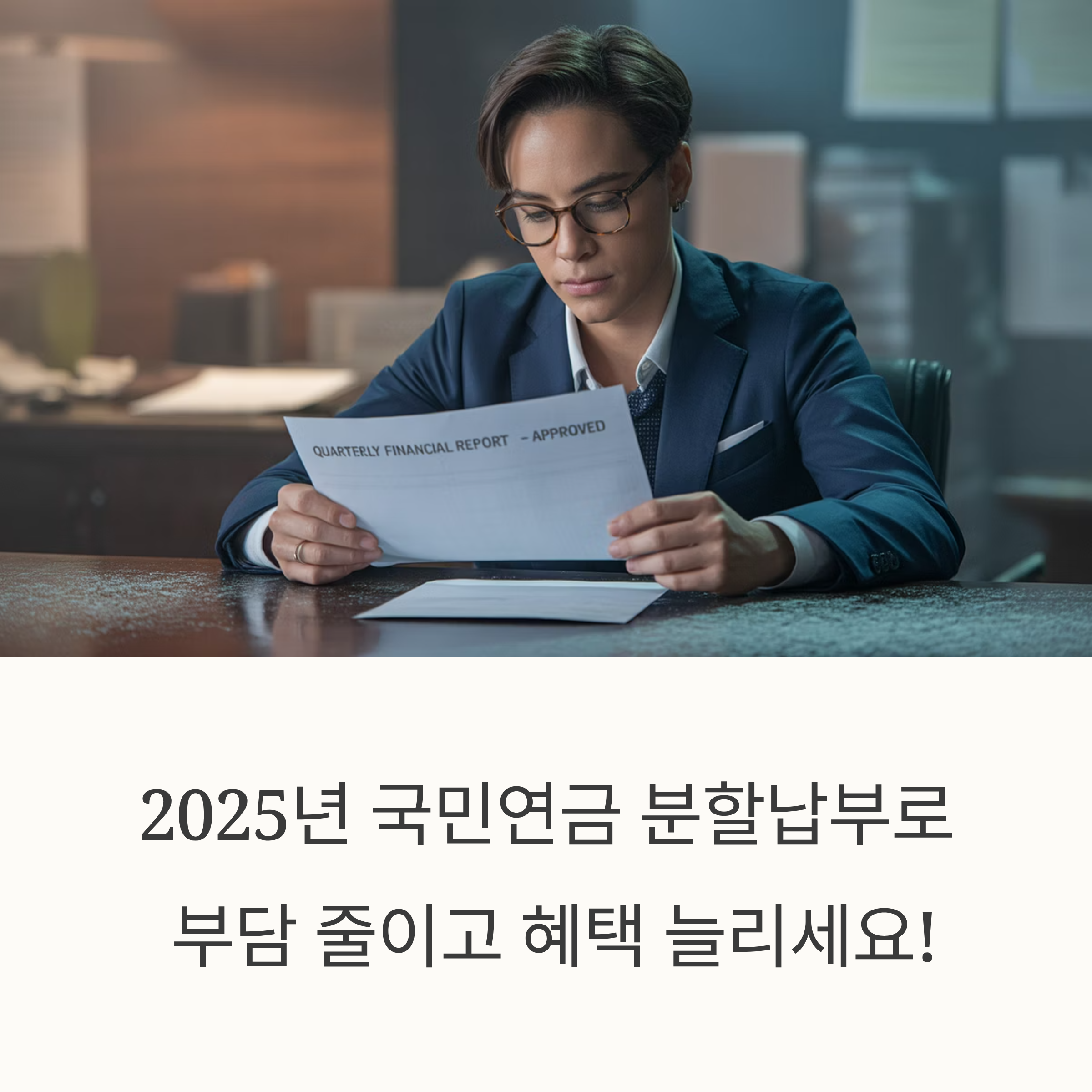 환될 수 있으므로 주의가 필요합니다. 납부 스케줄을 꼼꼼히 관리하고, 자동이체 등을 활용하는 것도 좋은 방법입니다.

---

### 반드시 체크해야 할 유의사항

분할납부를 계획하신다면 다음의 네 가지는 꼭 기억해두셔야 합니다.

첫째, **납입기한 내 미납 시** 전체 금액을 일시불로 전환해야 하므로 중도해지의 위험이 있습니다.
둘째, **분할 횟수는 제도별로 한정**되어 있어 무제한 신청이 불가능합니다. 추납 60회, 미납 24회, 소급분 10회로 제한됩니다.
셋째, **정기예금 이자율이 추가 부과**되므로 실제 납부금액은 원금보다 많아질 수 있습니다. 예산 계획을 세울 때 이 점을 반드시 고려해야 합니다.
넷째, **2025년부터 보험료율 인상**이 시작되며, 2026년부터 매년 0.5퍼센트씩 인상되어 2033년에는 13퍼센트에 도달합니다.
소득대체율은 43퍼센트로 유지되기 때문에 장기적인 납부 계획을 세우는 것이 매우 중요합니다.

---

### 실제 사례로 보는 분할납부 활용 전략

2025년 A씨(36세, 프리랜서)는 5년간의 납부예외 기간을 채우기 위해 추납 60개월을 신청했습니다.
월 보험료는 10만원으로 계산되며 총 600만원이 필요했지만, 매달 10만원씩 60개월에 걸쳐 분할납부를 신청했습니다.

이자 포함 총납부액은 약 630만원으로 예상되었고, 한 번에 부담을 지지 않고 매월 납부함으로써
노후 연금 수령액을 20만원 이상 올릴 수 있었습니다.

반면 B씨(45세)는 2회 체납 후 분할납부를 신청해 매월 13만원씩 20개월 분할로 체납금을 정리했습니다.
납부 이후 연금 수령에 문제가 없었고, 신용정보 등록도 피할 수 있었습니다.

이처럼 상황에 맞는 전략적 활용은 재정 부담을 줄이고 연금혜택도 늘릴 수 있는 열쇠가 됩니다.

---

### 가입유형별 핵심 정리 표

❘ 가입유형 ❘ 최대 분할 횟수 ❘ 이자 부과 여부 ❘ 주요 특징 ❘
❘ -------- ❘ -------- ❘ ----------- ❘ ------------------ ❘
❘ 추후납부(추납) ❘ 60회 ❘ 있음(정기예금 기준) ❘ 최대 119개월 소급 가능 ❘
❘ 미납보험료 ❘ 24회 ❘ 있음 ❘ 2회 이상 체납 시 신청 가능 ❘
❘ 소급분보험료 ❘ 10회 ❘ 있음 ❘ 당월 초과 보험료 분할 납부 가능 ❘

---

### 결론: 2025년 지금이 가장 좋은 타이밍입니다

국민연금 분할납부는 일시적 부담을 줄이며 미래를 준비하는 가장 현실적인 제도입니다.
2025년 개정안은 더 많은 사람에게 문을 열어두었고, 더 유연한 조건으로 적용됩니다.

하지만 정기예금 이자율의 가산, 연체 리스크, 신청기한 등 복잡한 요소들이 있는 만큼
전문 상담을 거쳐 계획적으로 접근하는 것이 중요합니다. 국민연금공단 고객센터(1577-1000)나
공식 홈페이지에서 본인의 상황에 맞는 맞춤형 정보 확인 후 신청하시기 바랍니다.

지금이 바로, 부담은 덜고 혜택은 늘릴 수 있는 최적의 기회입니다.

\#국민연금분할납부 #2025국민연금개정 #국민연금추납 #체납보험료납부 #국민연금소급납부 #국민연금전략

국민연금, 분할납부제도, 연금개정안, 추납신청방법, 건강보험공단