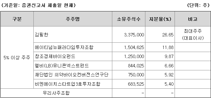 아이빔테크놀로지 지분 구조