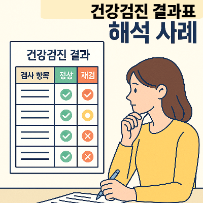 건강검진 결과표 해석 사례|주의·재검·정상 구분하는 방법 (2025)