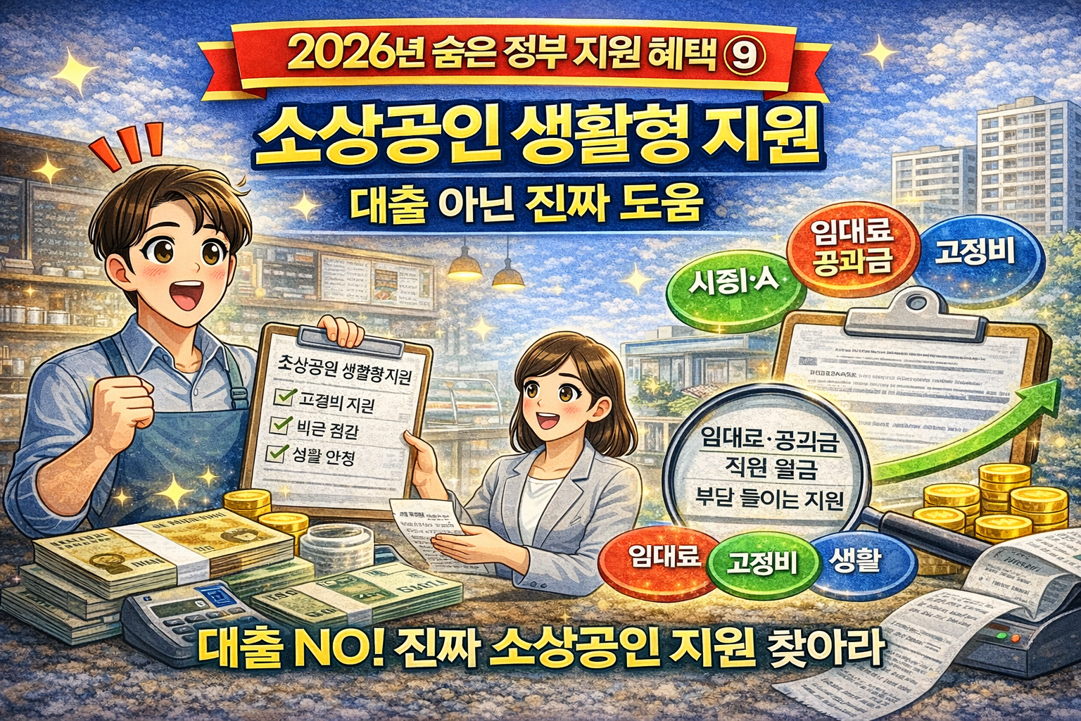 2026년 숨은 정부 혜택- 소상공인 생활형 지원, 대출 아닌 진짜 도움