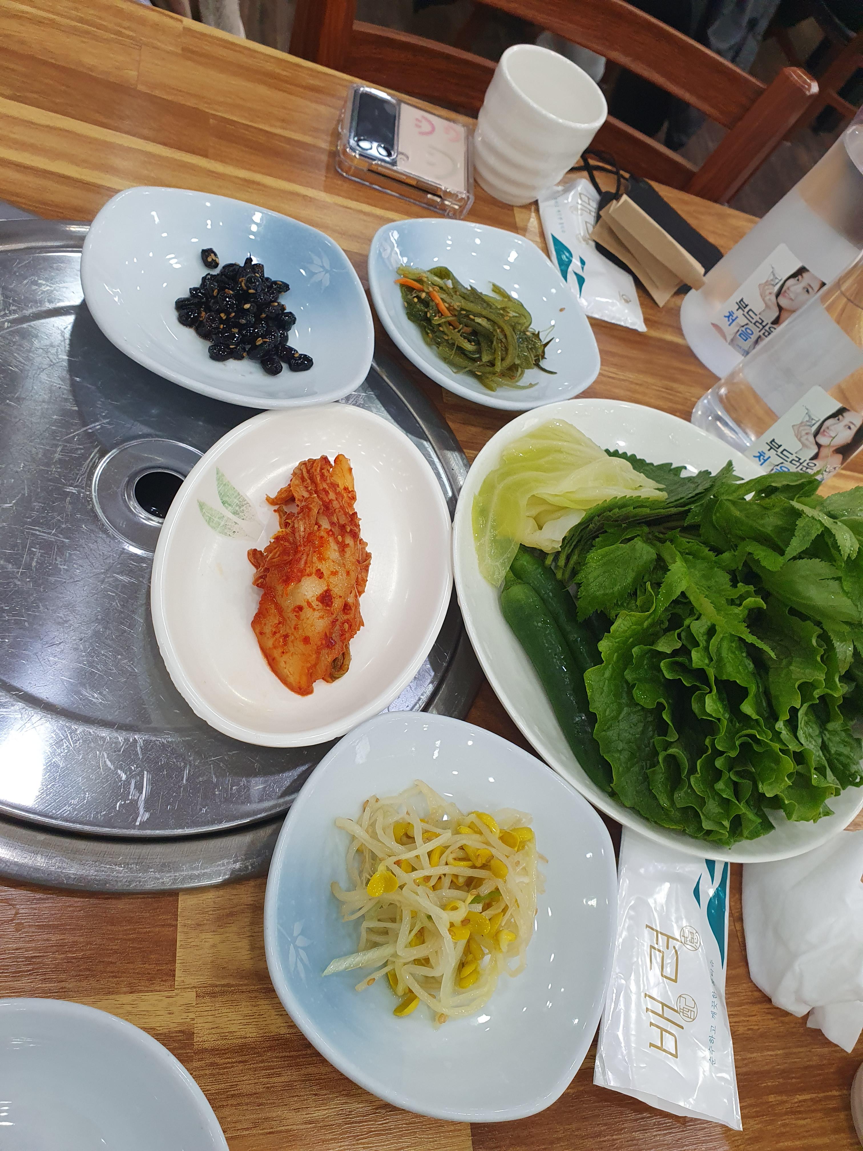 대정동 맛집 우렁촌 우렁돌솥쌈밥 2인 한상 반찬1