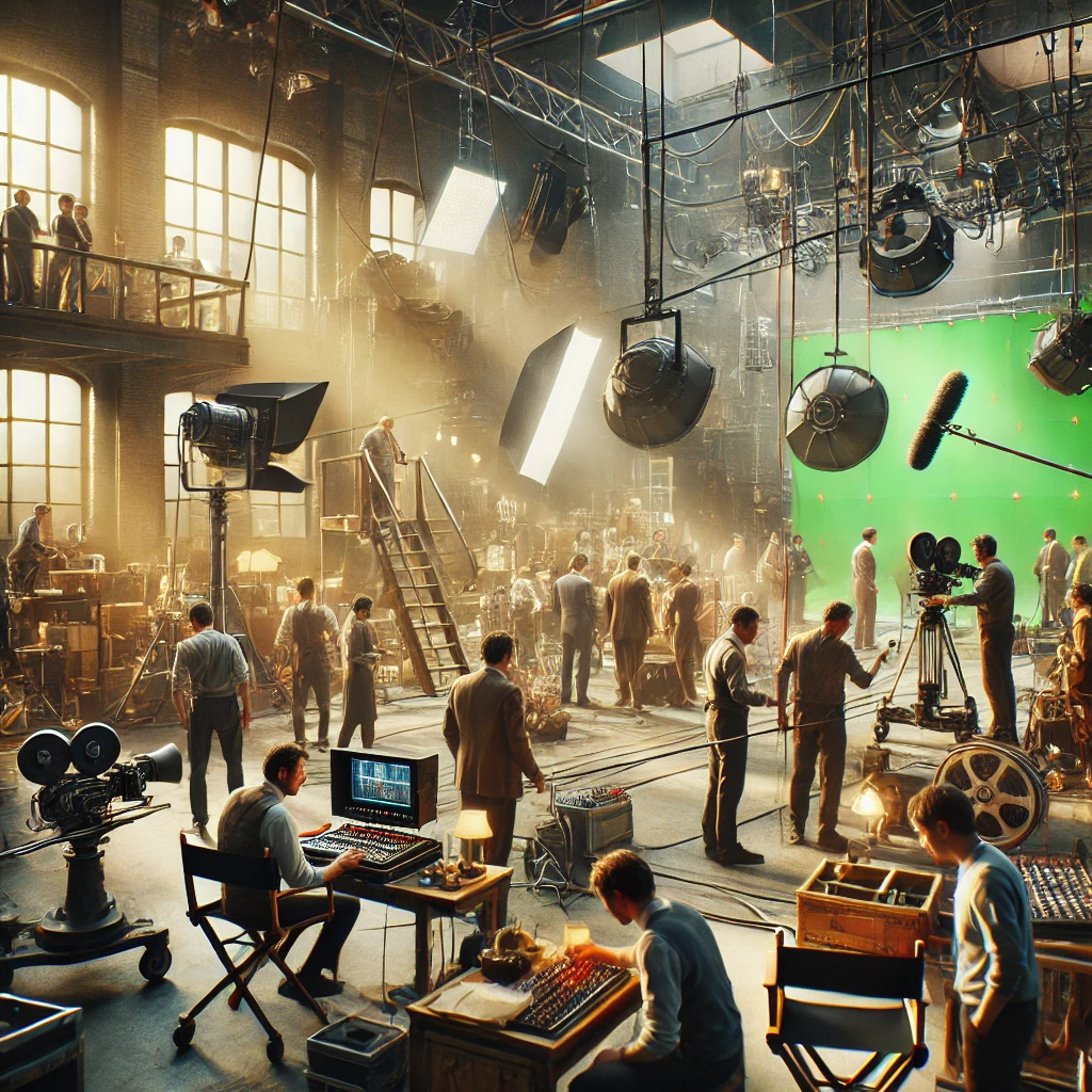 영화 촬영장 사진