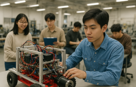 일본 공대 로봇동아리 관련 사진