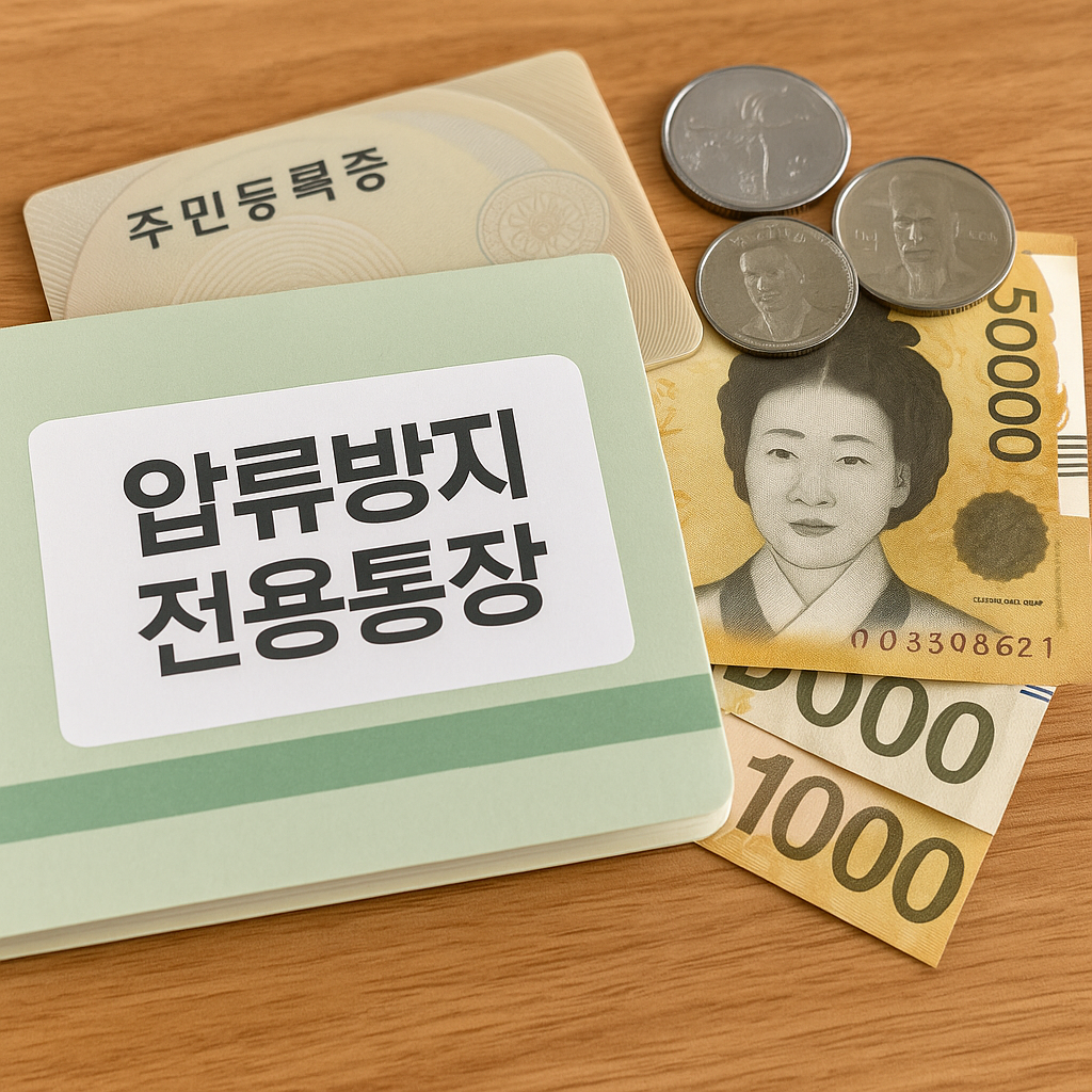 근로장려금 압류방지통장 개설 방법