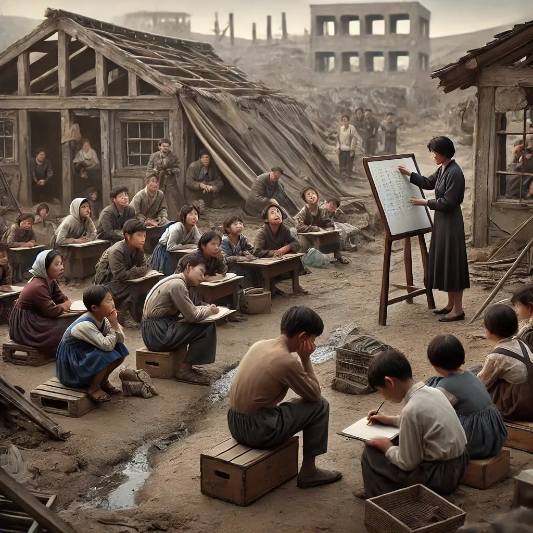 광복,대한민국,정부 수립,미군정,교육 개혁,한국전쟁,교육 제도,기능주의,갈등주의,전쟁,임시 정부