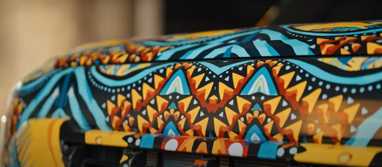 기아 타스만 위장막 디자인 패턴