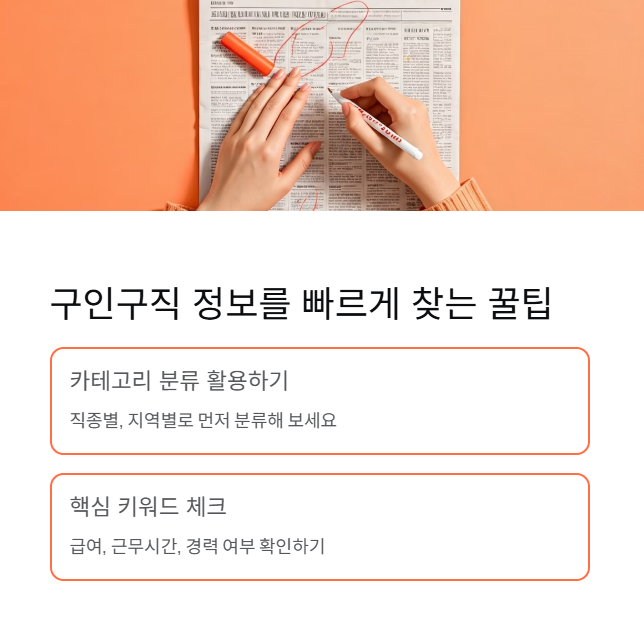 구인구직 정보 활용법