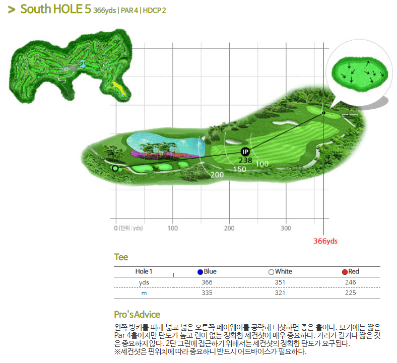 안성베네스트 골프클럽 남코스 5