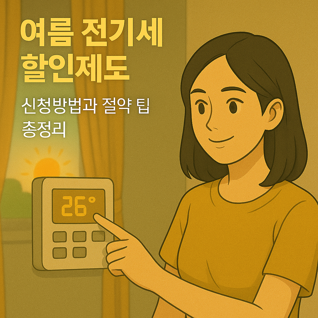 여름 전기세 할인제도 신청방법과 절약 팁 총정리