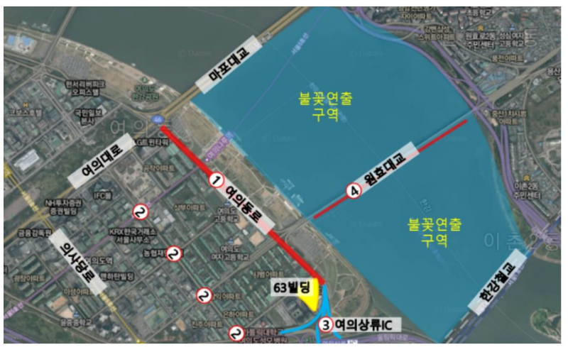 교통통제 지도