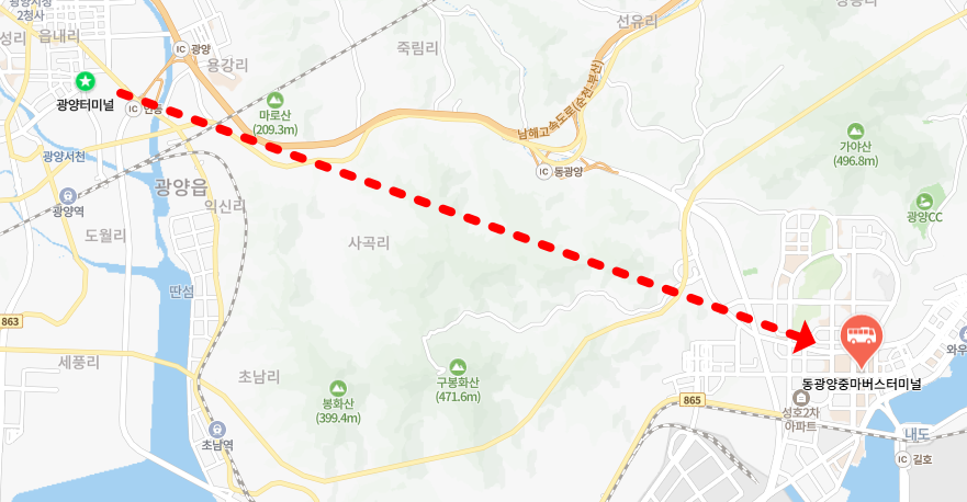 광양버스터미널 위치