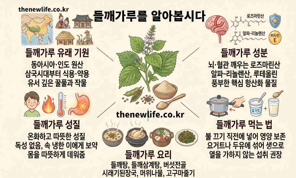 들깨가루 효능 기본정보