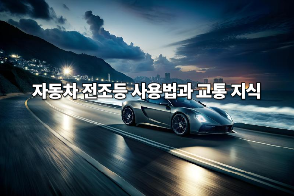 자동차 전조등 사용법과 교통 지식