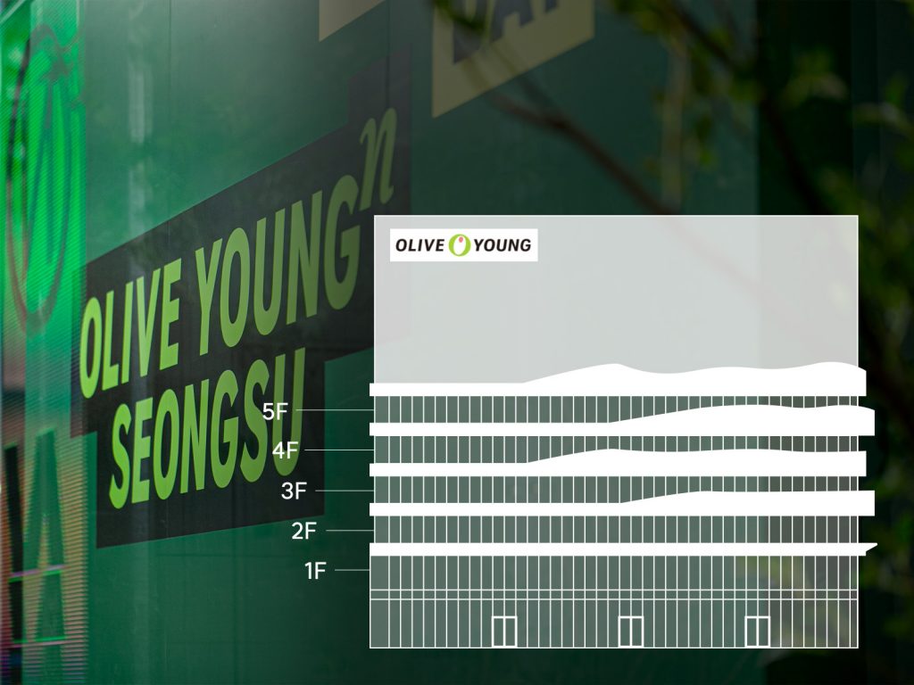 올리브영N 성수 층별흐름
