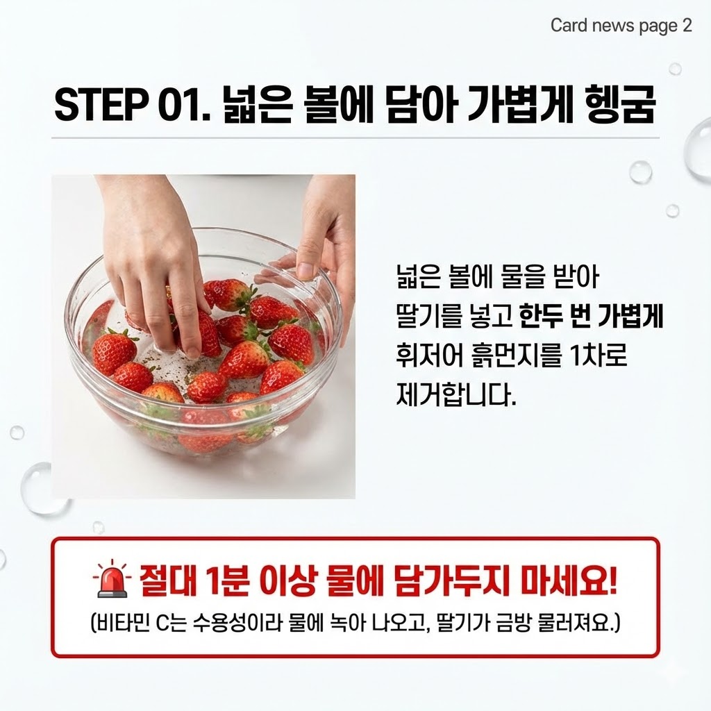 딸기세척법