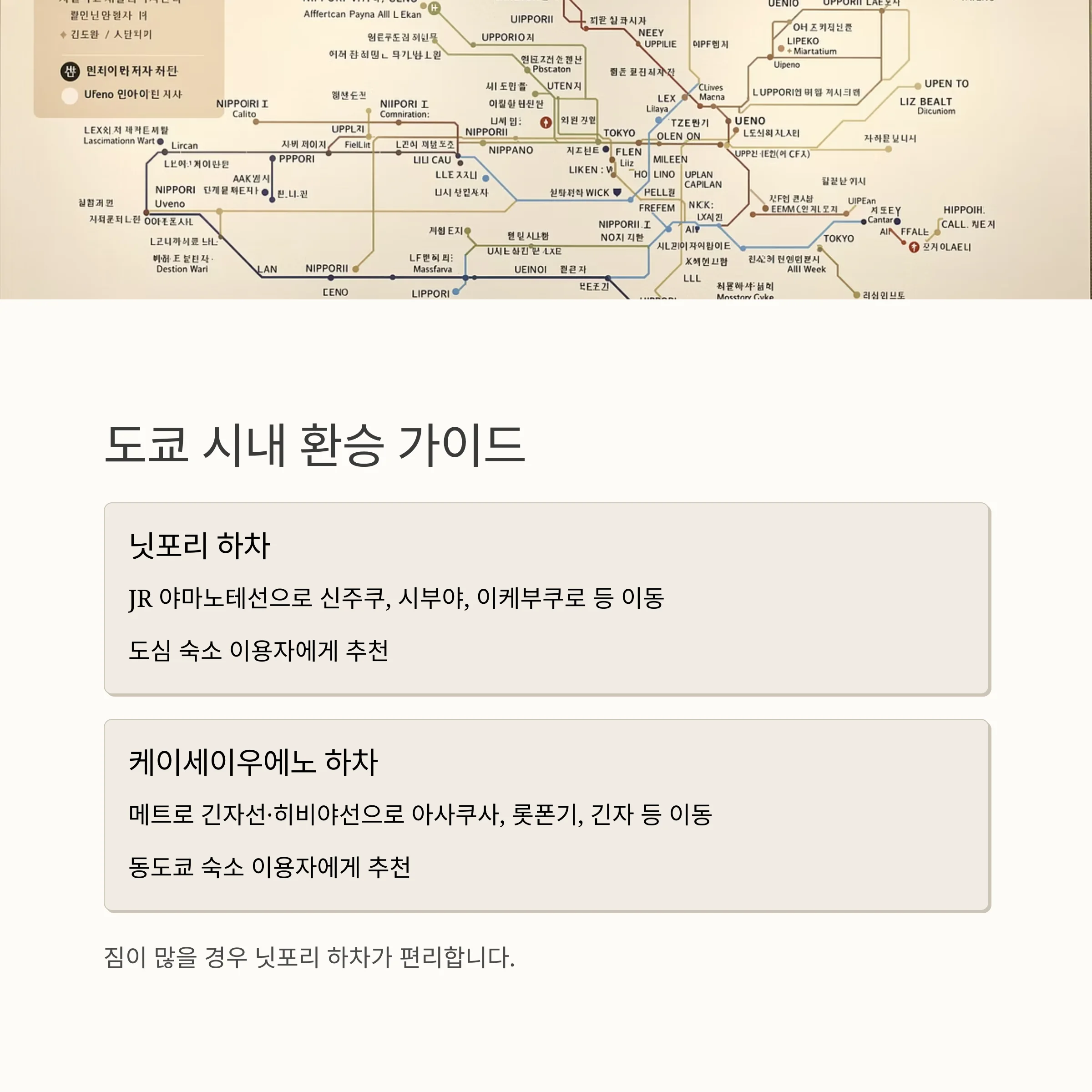 도쿄 스카이라이너 완전 공략: 시간표