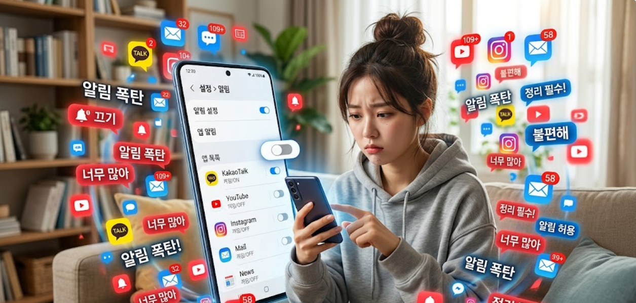 휴대폰 알림이 너무 많이 떠서 불편할 때 꼭 정리해야 할 설정