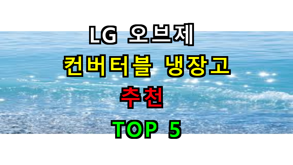 LG 오브제 컨버터블 냉장고 비교 추천