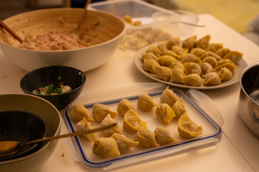 만두빚는 이미지