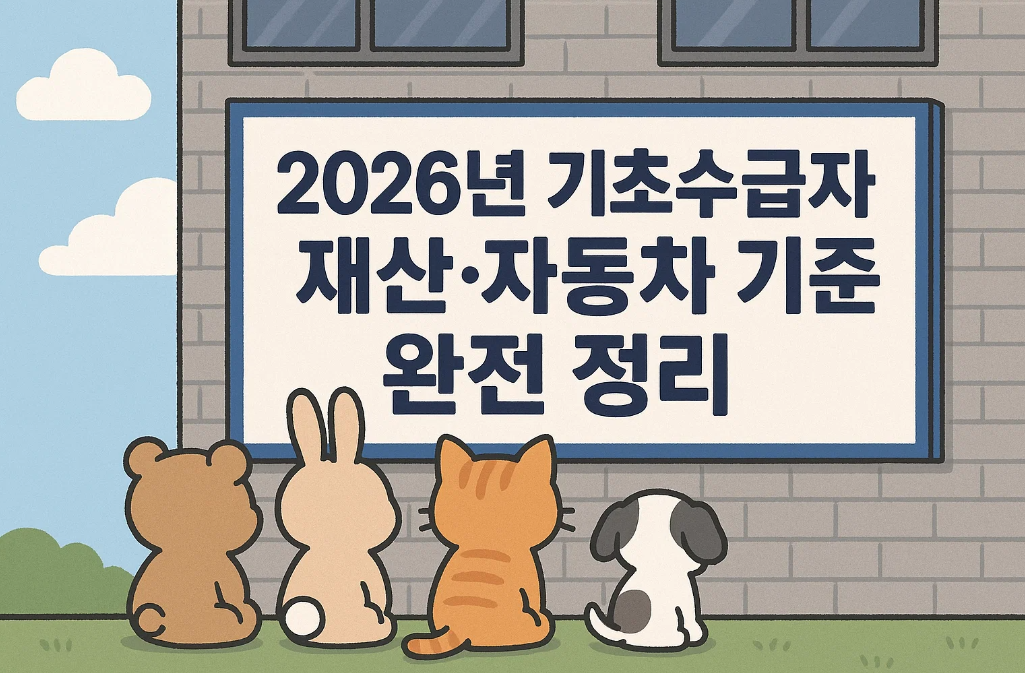 2026년 기초수급자 재산&middot;자동차 기준 완벽 분석