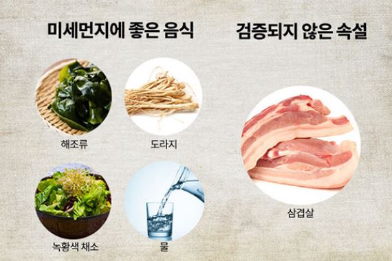 미세먼지에 좋은 음식