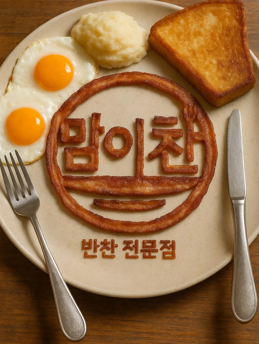 맘이찬 - 반찬가게 로고