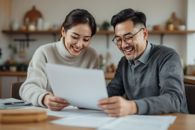 지원금-신청-서류를-보고-있는-남녀