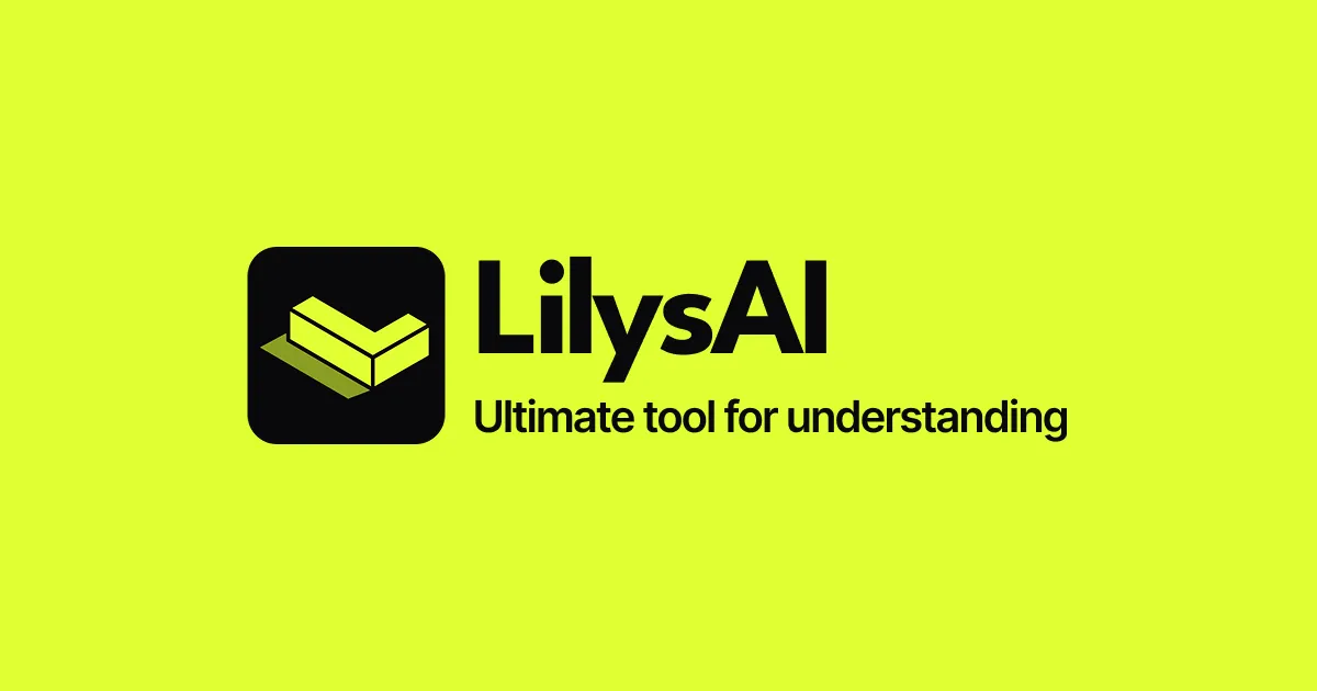 Lilys AI 바로 사용하기