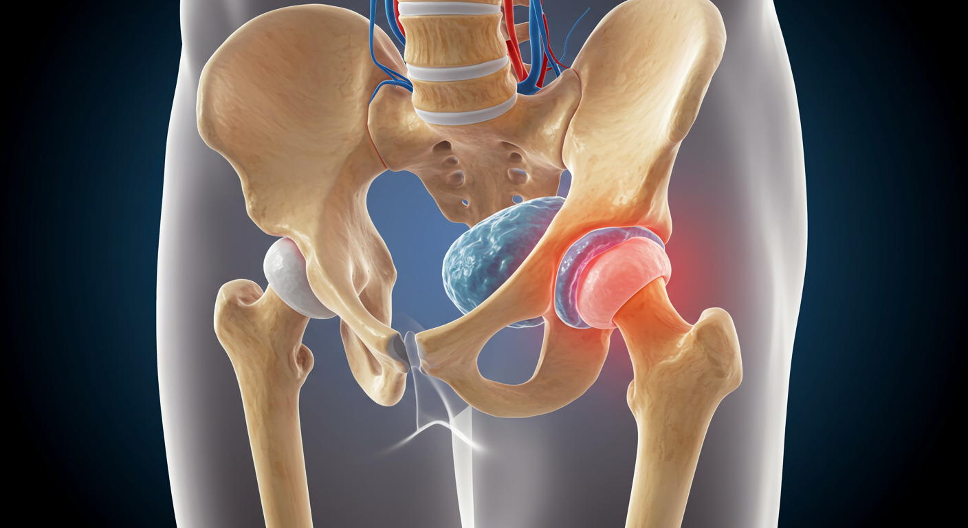 고관절 통증, 관절 질환, 물이 찼을 때