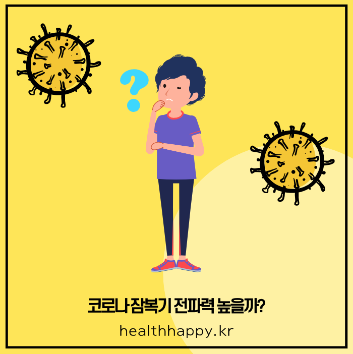 코로나 잠복기 전파력 높을까?