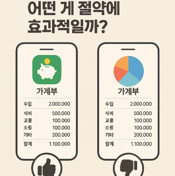 가게부 작성 어떤 게 더 절약에 효율적일까?