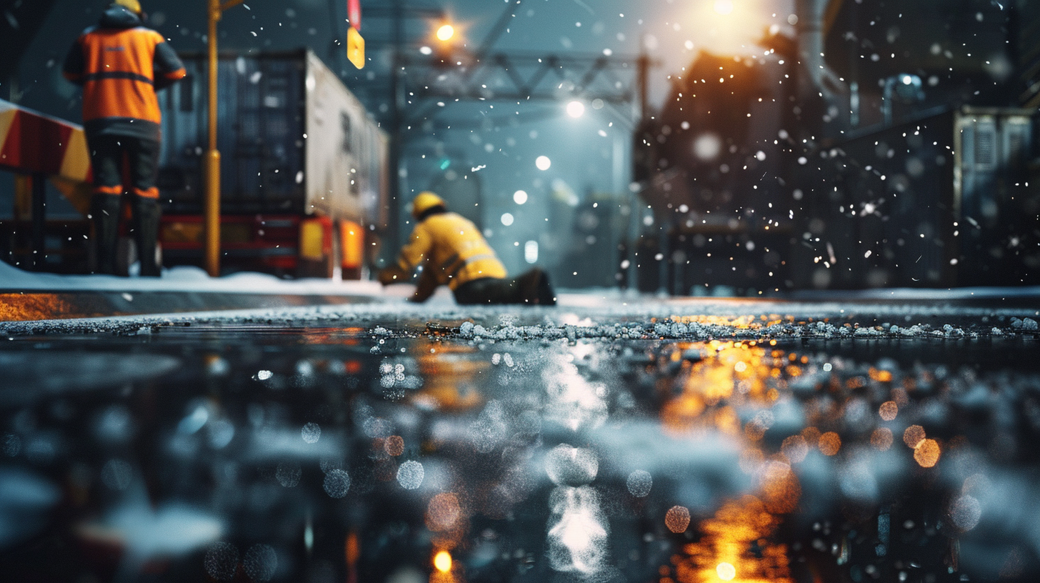 블랙아이스 사고위험 (겨울철, 산업현장, 안전관리)