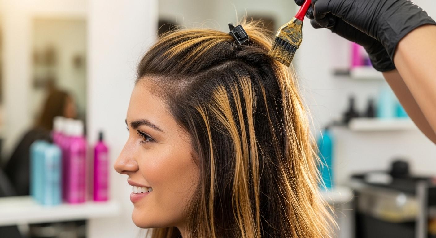 새치 밝은 염색약