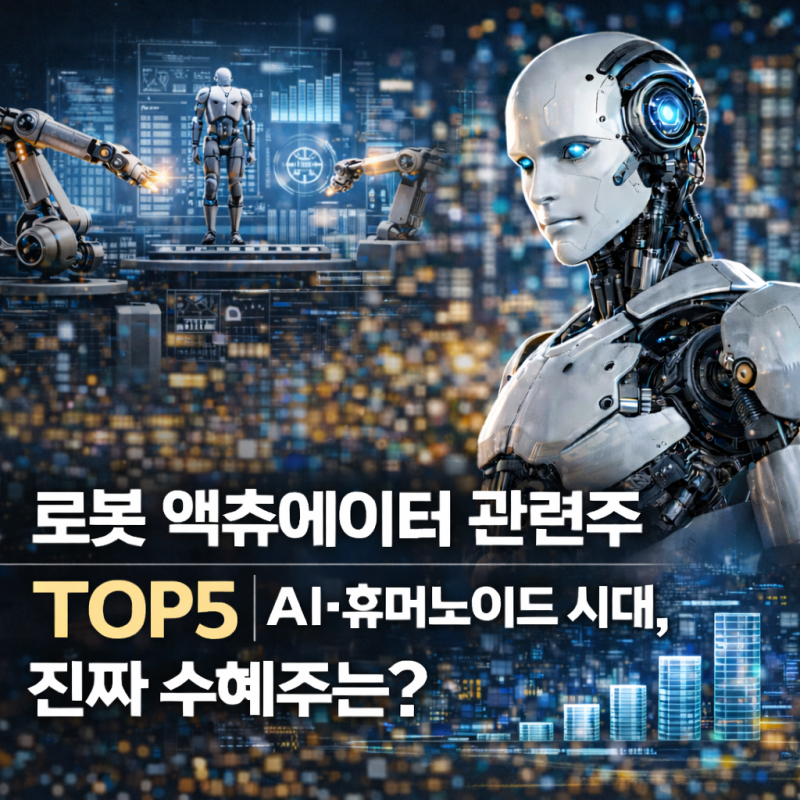 로봇 액추에이터 관련주 TOP5 AI 휴머노이드