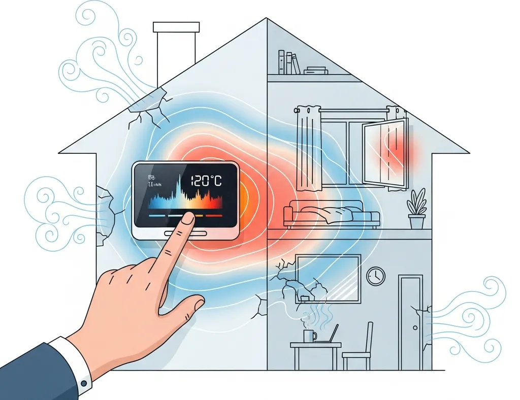 보일러 설정 조절 장면