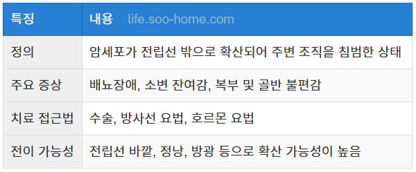 전립선암 3기의 정의와 특징