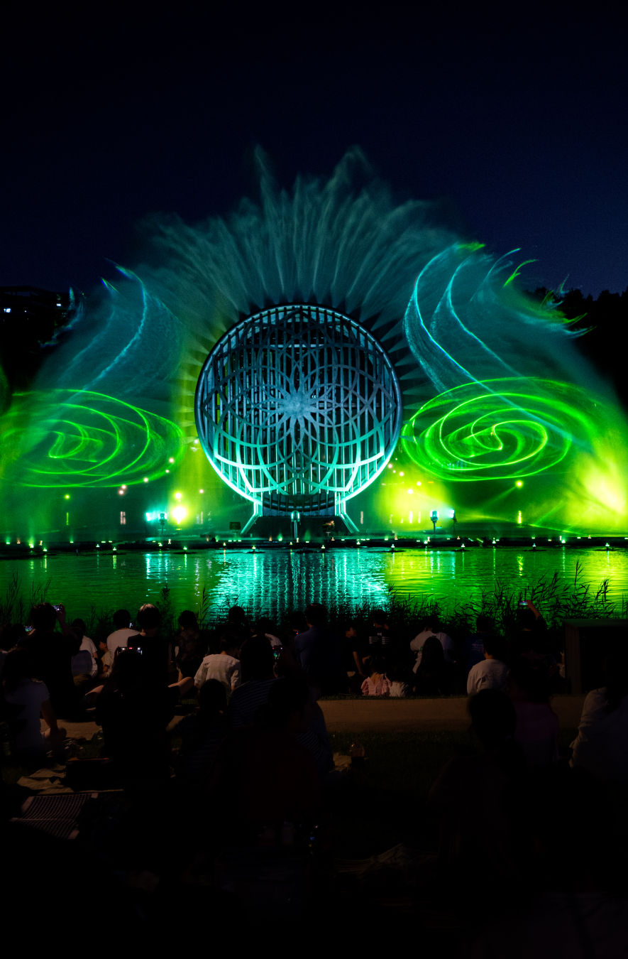 동탄호수공원 루나쇼 모습