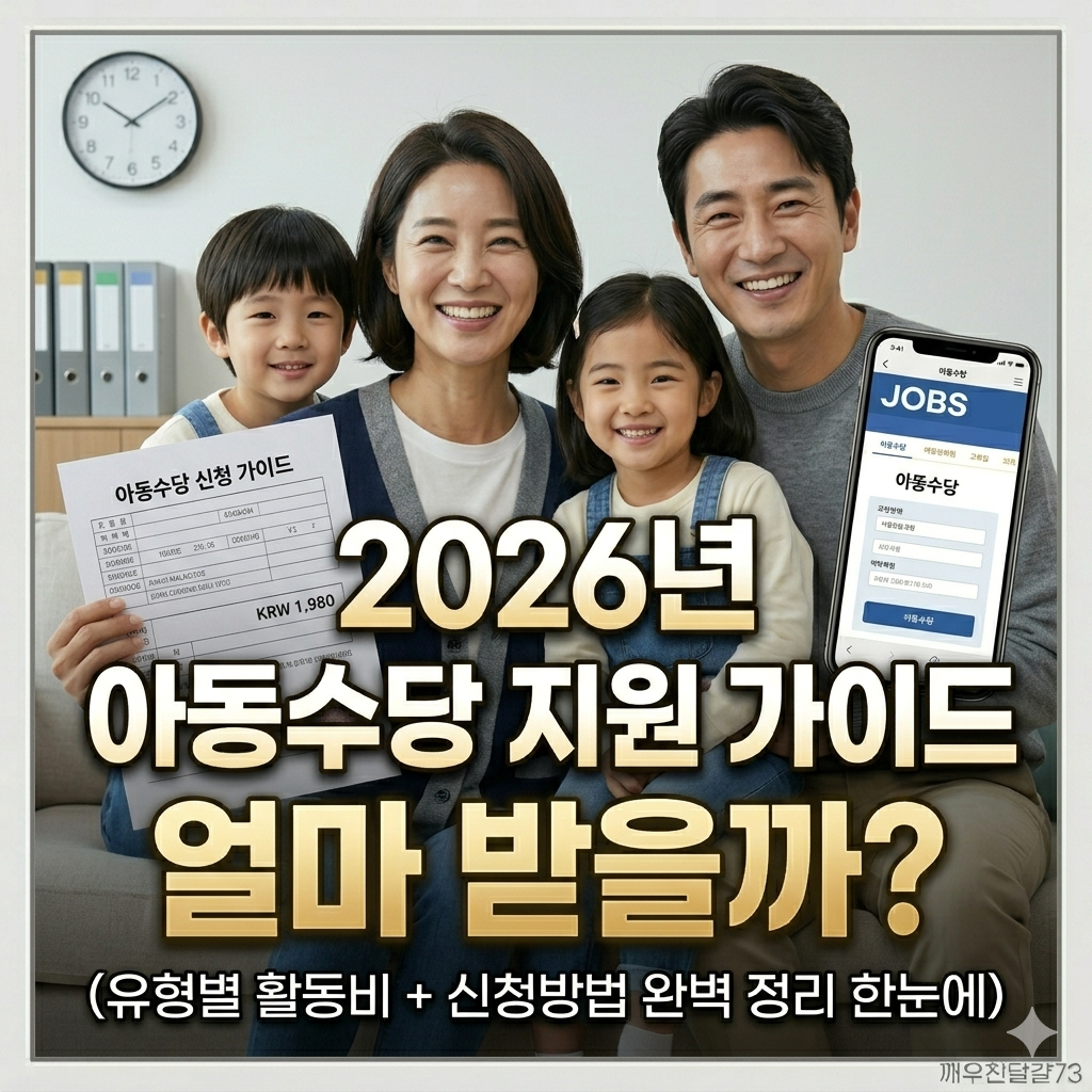 2026년 아동수당 연령·금액 동시 확대 총정리 — 13세 미만·비수도권 최대 3만원 추가