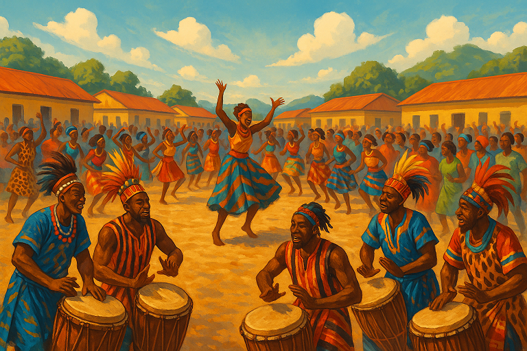 타악기의 울림이 도시를 적시는 순간 탄자니아의 느구마 축제 (공동체,음악,정체성)