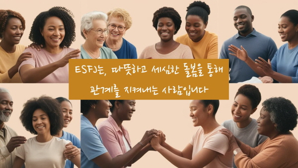 ESFJ는 따뜻하고 세심한 돌봄을 통해 관계를 지켜내는 사람입니다에 관한 사진