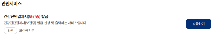 e보건소와 정부24 차이점