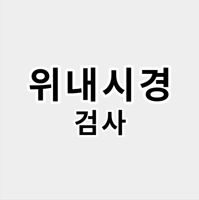 위내시경검사