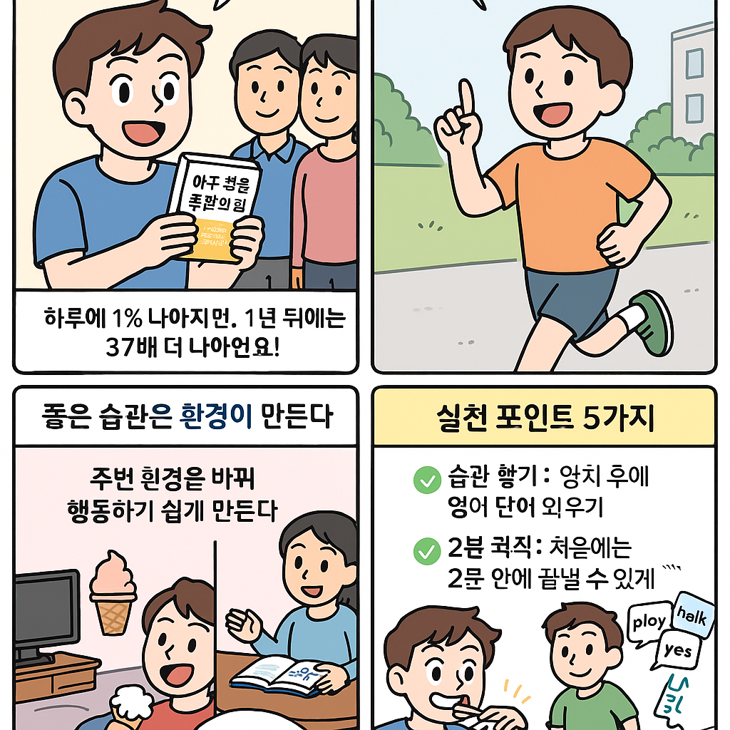 아주 작은 습관의 힘』 요약과 실천 포인트 5가지