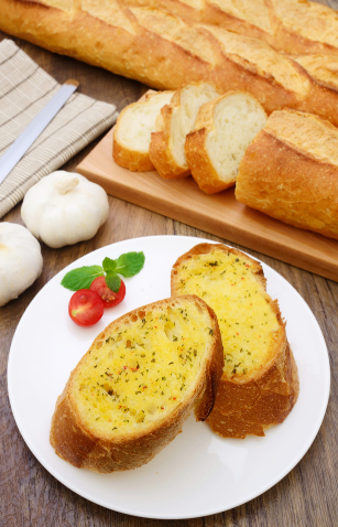 마늘빵, 불고기, 페페론치노 사진