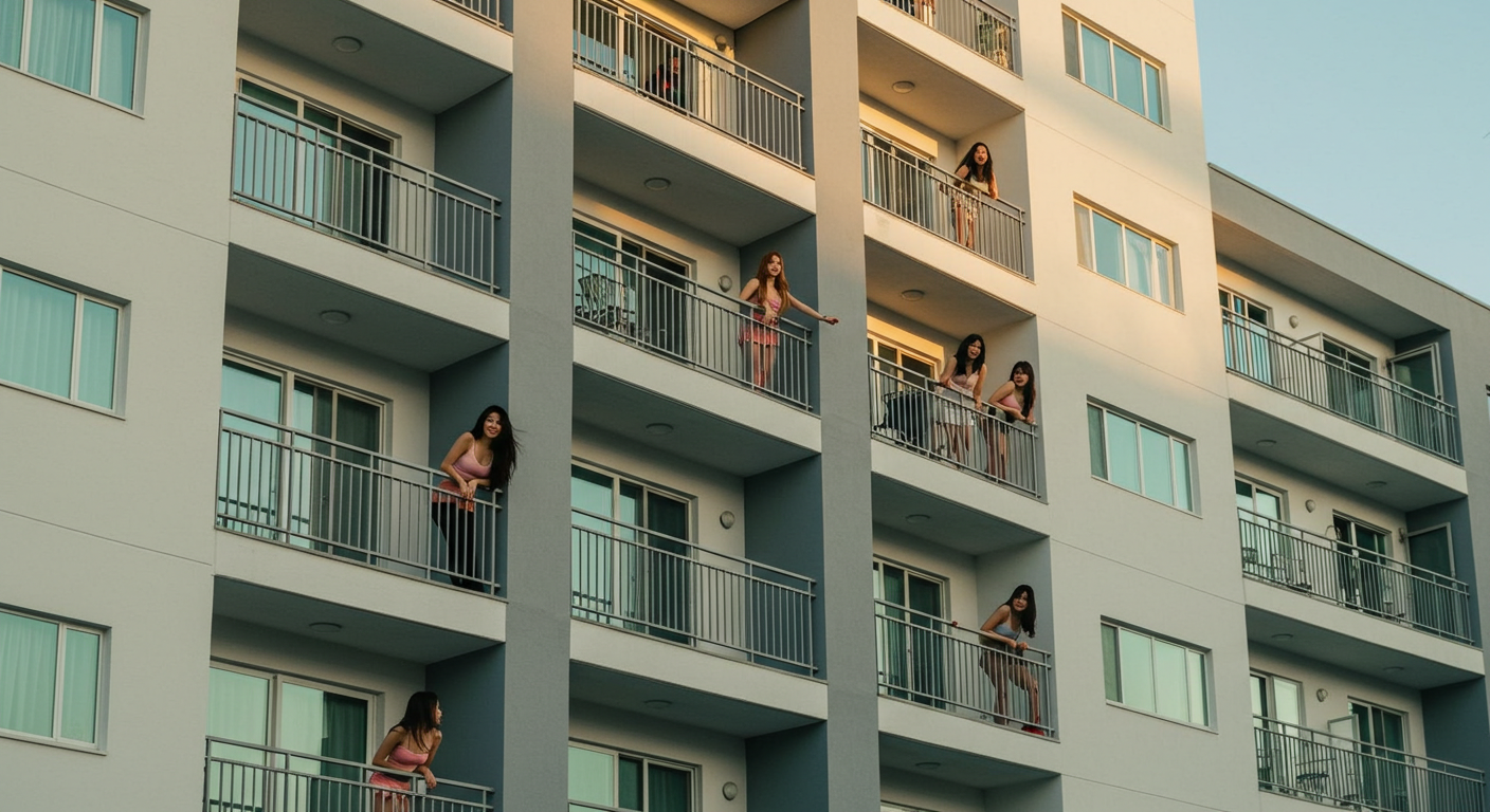 아파트 거주녀들