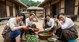청포물 머리감기